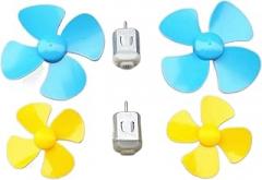 Hobby Electronic Components Brushed Motor(with Four Leaf Blades),Motor 130 dc Motor 5v Electric Micro Toy Cars