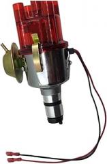 Distributor Chrome Clean Cap 034 Electronic Distributor W Vacuum advance(SVDA) Compatible For VW Beetle Bug GHIA