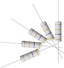 10Pcs 470K Ohm Resistor, 5W 5% Tolerance Metal Oxide Film Resistors, Axial Lead, Flame Proof for DIY Electronic Projects and Experiments