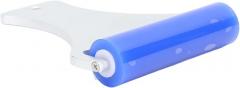Silicone Sticky Dust Roller with Static Electric Function for Hair, Dandruff, Dust, and Fibers Removal - Ideal for Cleanrooms, Electronics Industry (Blue) (7.5CM)