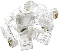 High 8P8C RJ-45 Gold Plated RJ45 Network Modular Plug Cat5 CAT5e Connector Ethernet Cables Module New 2025 for Reliable Electronic Component, Precision, Stable Performance