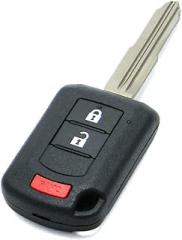 OEM Electronic 3-Button Remote Head Key Fob Compatible with 2016-2024 Mitsubishi Outlander Sport (FCC ID: OUCJ166N, P/N: 6370B944)