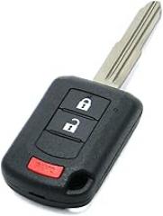 OEM Electronic 3-Button Remote Head Key Fob Compatible with 2016-2024 Mitsubishi Outlander Sport (FCC ID: OUCJ166N, P/N: 6370B944)