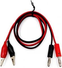Heavy Duty Alligator Test Lead Cable Banana to Alligator Clip Red Black Electronics Tl