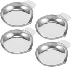 Jewelry Scale Pan Stainless Steel Replacement Tray for Electronic Weighing of Gemstones Powder Diamond Balance 2.91X2.55X0.47 Inch