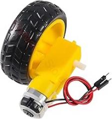 Dc Electric Tt Prewired Gear Motor Wheel Kit 3-6V Dual Shaft Geared Magnitic Gearbox with 69mm Plastic Car Tire New 2025 for Arrival High Reliable Electronic Component, Precision, Stable Performance