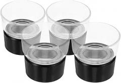 4pcs Jeweler Loupe Magnifier 10x Cylindrical Portable Jewelry Magnifying Glass for Watch Repair Stamp Reading and Electronic Inspection