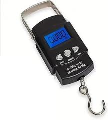 Portable 110lb/50kg Hanging Scale, Digital Scale Backlight Electronic Fishing Travel Pocket Scale, Luggage Scales, Weights Tool High Precision for Construction, Factory, Farm