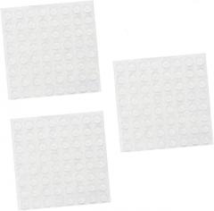 128pcs Clear Self-Adhesive Door Knob Bumpers Small Wall Protectors for Cabinets Furniture and Electronics Noise-dampening and Easy Installation