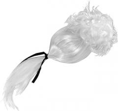 Milisten White Curly Judge Wig for Reusable Gentleman Cosplay Wig for Parties Courtroom Dress Up and Stage Performances Soft Comfortable Elegant Style Costume Accessory