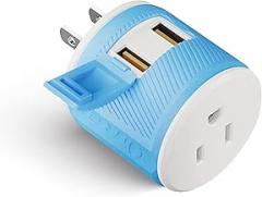 OREI Japan, Philippines Travel Plug Adapter- USA Inputs - Type A (U2U-6), Will work with Cell Phones, Camera, Laptop, Tablets, iPad, iPhone and More