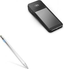 BoxWave Stylus Pen Compatible with Stripe BBPOS WisePOS E - AccuPoint Active Stylus, Electronic Stylus with Ultra Fine Tip - Metallic Silver