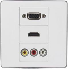 HDMI2.0 VGA Audio and Video Wall Panel Direct Plug-in