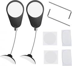 2pcs Retractable Remote Control Tether Locks, Premium Durable Retractable TV Remote Control Leash Lanyard Tether with 2 Wrenches for Home Office Use