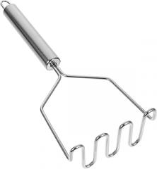 Milisten Stainless Steel Potato Masher 9.6 Inch Heavy-duty Manual Food Mashing Tool for Vegetables Fruits Beans Dishwasher Safe Kitchen Utensil