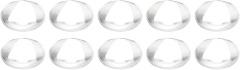 PATIKIL Diameter 10mm Double Convex Lens, 10 Pcs Acrylic LED Optical Convex Condenser Lens for Physics Classrooms Labs, Transparent