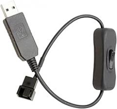 USB to Fan Adapter, 3 Pin / 4 Pin USB PWM Connector, Fan Wind Speed Regulator - for PC, Desktop, Electronics, System