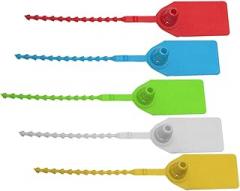 jojofuny 50pcs Disposable Self-locking Plastic Zip Ties with Fixing Ring, Pp Material, Multi-purpose Cable Organizer for Electronics and Cord Management, Random Color