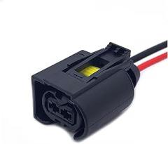 2 Pin Auto Ignition Coil High Voltage Package Plug Waterproof Electronic Connector With Cable 50290937 9441292(Color:2Pin Black,Size:1 Pc)