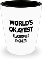 Amorfos Funny Electronics Engineer Appreciation Gifts - Electronics Engineer Shot Glass For Women & Men, Funny Electronics Engineer Creative Thank You Gift, Shotglass