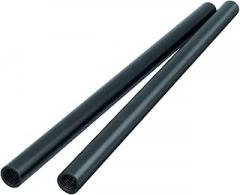 15mm Camera Rods Aluminum Alloy 12Inch Black Rail Rod 300mm Pack of 2-A013