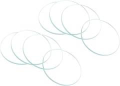 Watch Crystal Len Glass, 23mm Dia. Optical Glass Single Dome Face Crystals Replacement Lens Clear - (Applications: for Watchmaker Repair Electronic Mechanical Watch), 8-Pieces