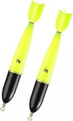 2Pcs/Pack Electronic Floating Float Rock Night Fishing Through Glow Floating Float Electronic Bright Fishing Float