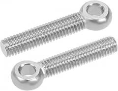 M8 X 40mm 304 Stainless Steel Hanic Shoulder Lift Eye Bolt Rigging 5pcs