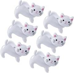 Milisten 6pcs Windproof Cat Shaped Clothes Clips Large Strong Iron Laundry Pegs for Socks and Underwear, Multi-Functional Clothes Pins for Home Outdoor Use