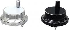Hand Wheel Pulse Encoder 1pc 60mm CNC Pulser Electronic Handwheel 5V 12V 24V 4 6 pin Pulse 25 100 Manual Generator Rotary Encoder(A-Silvery Aluminum,5V-4 pin-100 Pulser)