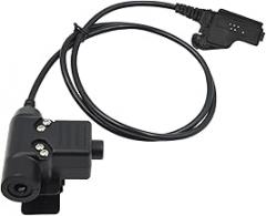 Military PTT Adapter U94 Push to Talk Connector Tactical Headset 7.0mm Standard Female Jack TP-120 Plug NATO-US Wiring for Motorola XTS1500 XTS2500 XTS3000 XTS3500 XTS5000 HT1000 MTS2000 Radio