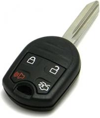 OEM Electronic 4-Button Remote Head Key Fob SA Blade Compatible with Ford (FCC ID: CWTWB1U793, P/N: 164-R8073, 164-R8096)