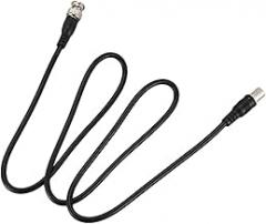 Male to Female CC-TV Extension Coaxial Line Cable 3.3ft Long Black