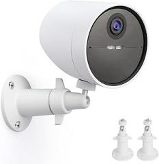 UYODM 2 Pack Wall Mount Holder Compatible with SimpliSafe Outdoor Security Camera, 360°Rotation Security Bracket with 1/4 Screw Thread , Camera Not Included (White)
