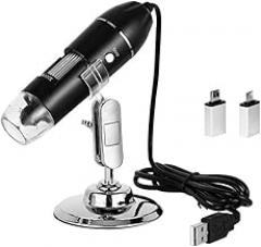 Microscopes Equipment 1600X Digital Microscope 3 in 1 USB Electronic Microscope(1000X)