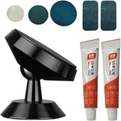 Magnetic Wall Mount Bracket Electronic Device Instrument Holder 360 Degree Adjustable with Metal Sheet and Strong Glue