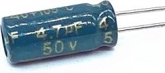 20pcs High Frequency Low Impedance 50v 4.7UF Aluminum Electrolytic Capacitor Size 5 * 11
