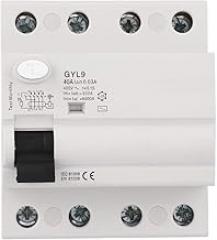 Residual Current Circuit, 40A 25A 63A 400VAC Circuit Breaker, Leakage Circuit Breaker, for Building Lighting Power Distribution System Protection Electronic Equipment Hous