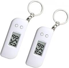 UAGGIC 2pcs Portable Keychain Electronic Watch with Accurate Timekeeping for Exams Sports and Daily Use Simple Operate