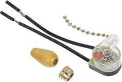 3pcs Ceiling Fan Pull Chain Switch for Light Control Easy Replacement for Pendant Lamp Wall Lights and Lightweight Lighting Accessories