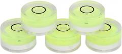 Level bubble, beautiful 5 pieces 15mm mini transparent level bubble, another compact equipment for horizontal calibration of electronic scale of platform