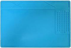A-200 Silicone Soldering Mat Heat Resistant Work Station Pad 31X21cm Anti-Static ESD Protection For Electronics Repair DIY Phone Computer Watch Blue