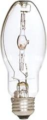 Satco S5863 4200K 175-Watt Clear Pulse Start Universal Mount Medium Base ED17 Metal Halide Lamp