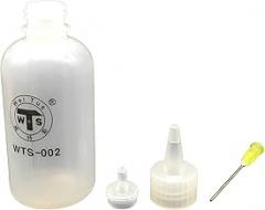 Needle Tips Glue Bottle 100 ml Plastic Dropper Plastic Hand Cleaner Repair - Empty Rosin Dispenser for Electronics Practical - Soldering Tool Precise Application Portable