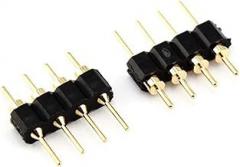 Angoily 50pcs RGB Solderless Pin Header Connector Kit Male Female Connectors for Led Light Strips Easy to Use for DIY Electronic Projects and Circuit Boards