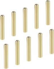 YOKIVE 20 Pcs M2 Spacers, Brass Hex PCB Standoffs Nuts, Keep Height Consistent, Great for Motherboard, Circuit Board, Electronics (Gold Tone, 25mm)