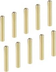 YOKIVE 10 Pcs M2 Spacers, Brass Hex PCB Standoffs Nuts, Keep Height Consistent, Great for Motherboard, Circuit Board, Electronics (Gold Tone, 25mm)