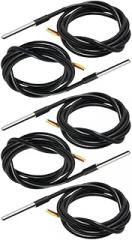 High Accuracy Waterproof Temperature Sensor Pack 5pcs for Raspberry Pi, and DIY Electronics Projects