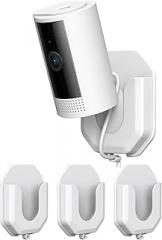 3 Pack Ring Indoor Camera No Drill No Screws Wall Mount Bracket Compatible with Ring Indoor Cam (2nd Gen)/Blink Mini /Mini 2 /Blink Outdoor 4 Camera Adhesive Wall Mount