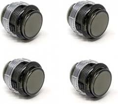 Generic 4 PCs Crown Samducksa SDB-203C-S Clear Color Silent Cherry 30 mm Screw-in Button (Smoke)